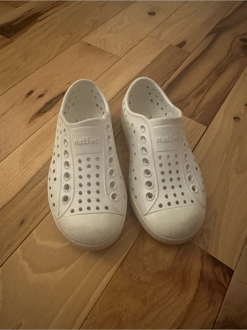 Native Kids Water Shoe Slip-On in White